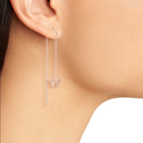 💕Last one Butterfly Threader Earrings - Picture 6 of 11